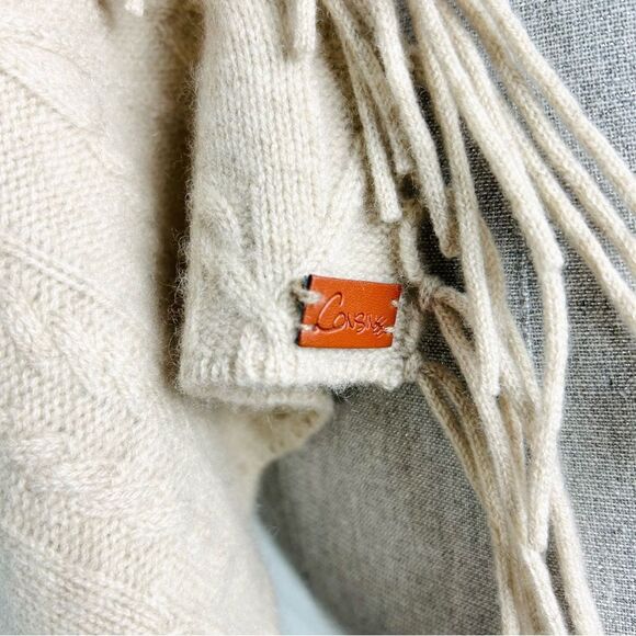 Consinee Cashmere Luxury Fringe Scarf‎ - Picture 6 of 7